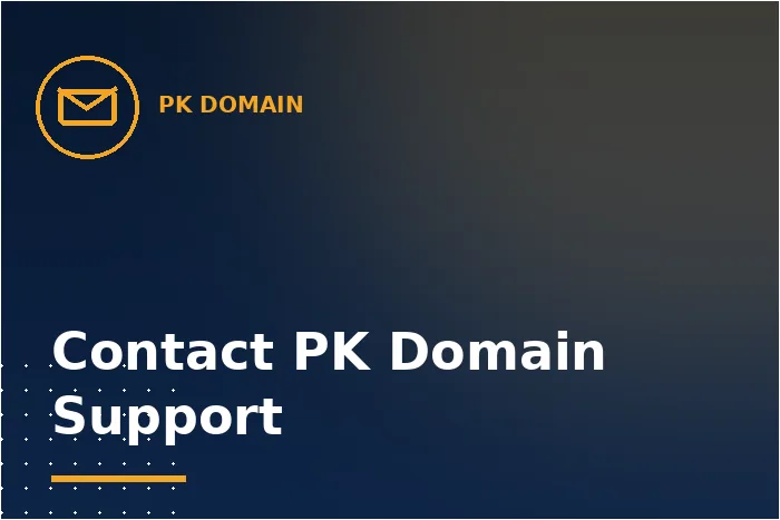 Contact PK Domain Support